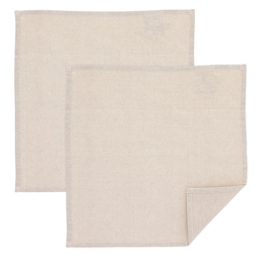 REITER Serviette 2er Set - Beige, Größe: 40 x 40 cm