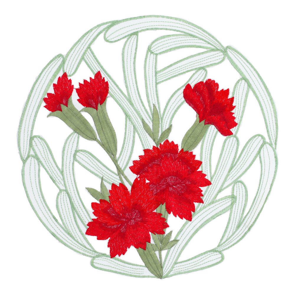 REITER Deckerl "Kornblume" - Koralle, Rund: 30 x 30 cm