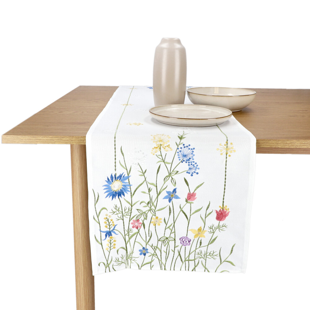 REITER Tischläufer - Mittel Blau, Größe: 35 x 140 cm