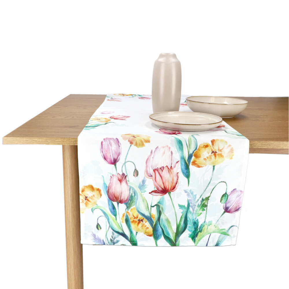 REITER Tischläufer "Tulpen" - Altrosa, Größe: 40 x 140 cm