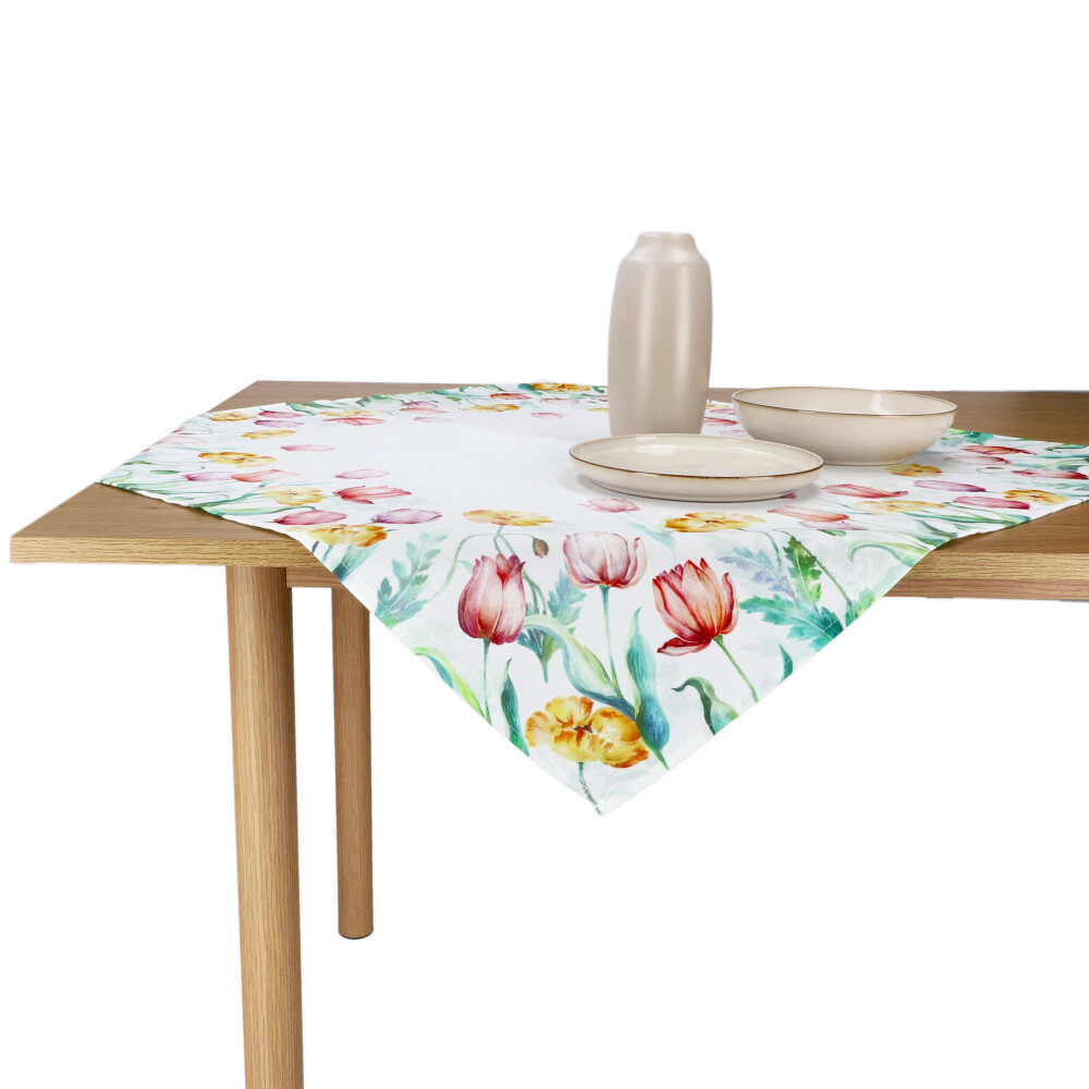 REITER Mitteldecke "Tulpen" - Altrosa, Größe: 80 x 80 cm