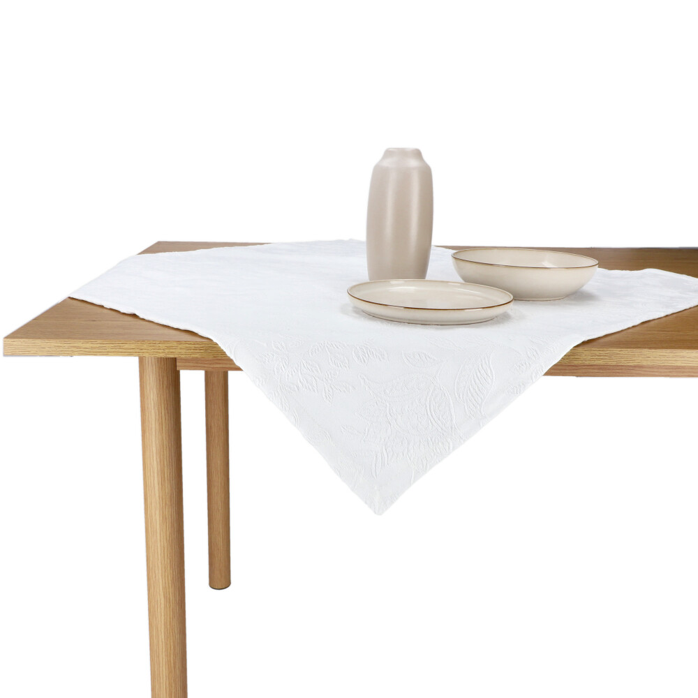 REITER Mitteldecke "Princeton" - Natur, Größe: 80 x 80 cm